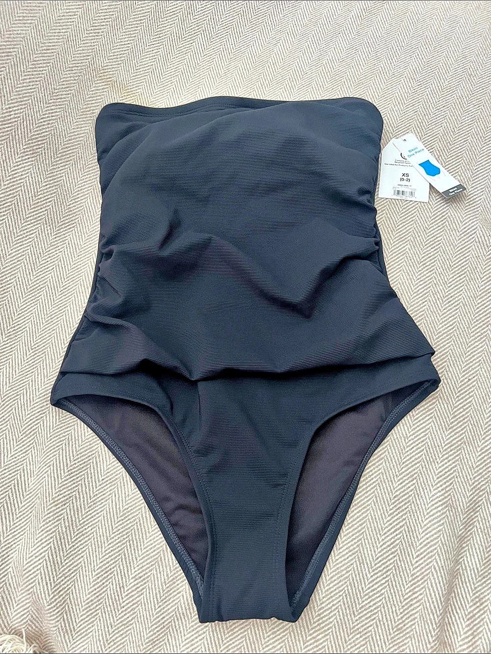 No Boundaries Black One-Piece Swimsuit Size XS